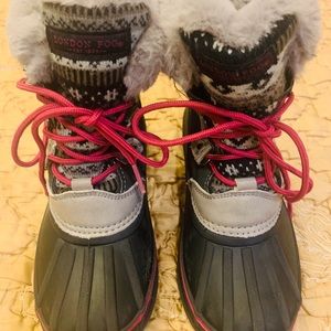 Girls London fog waterproof boots